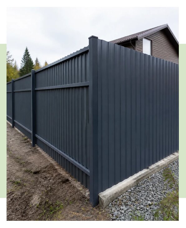 Двухсторонний забор из профнастила в Лянторе по цене от 5016 р. | ЗаборЭксеперт-Лнт